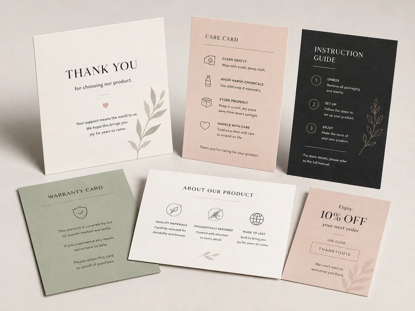 E-commerce Mailer & Insert Set