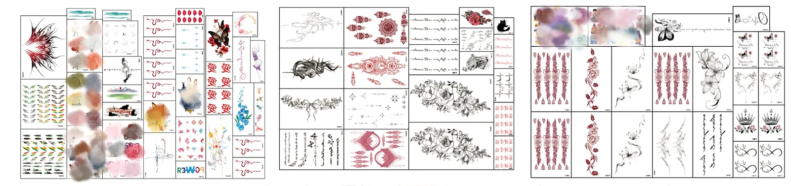 temporary tattoos